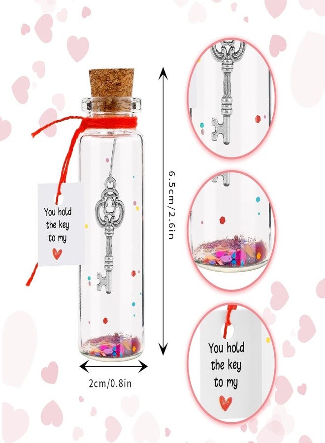 UlZDVUli Valentines Day Gifts for Him, Valentine's Day Jar, Romantic Gifts for Her, Key to My Heart Wishing Bottle, Christmas Anniversary Birthday Gifts for Husband Wife Girfriend Boyfriend - Image 5